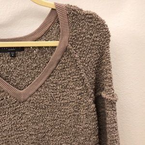 Brown knit sweater